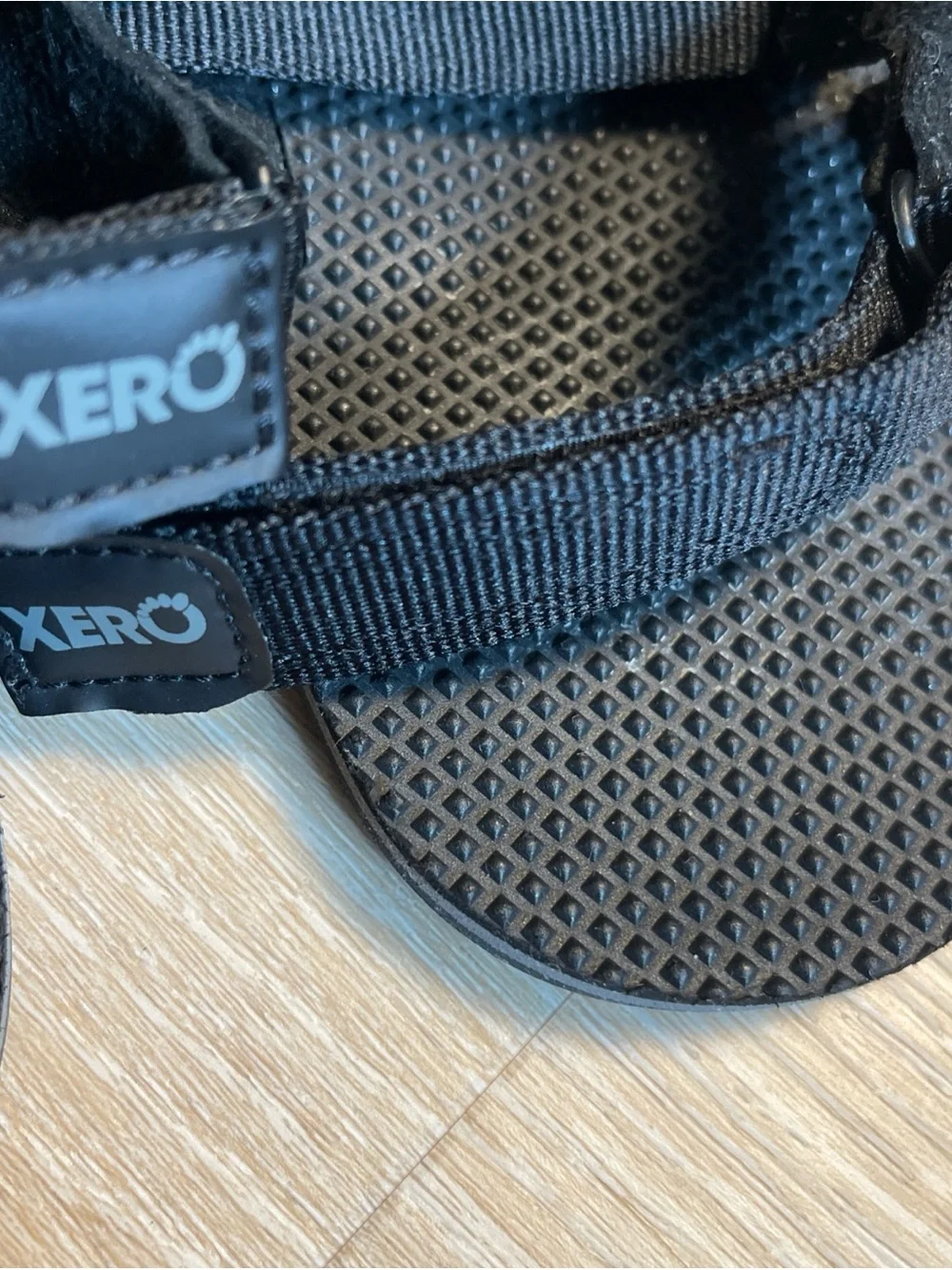 XERO SHOES Z Trail Black Barefoot Minimalist Strap on Hiking Travel Sandals 11